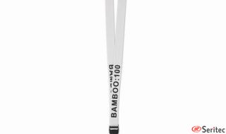 Lanyard fabricado en bambú personalizado con hebilla desmontable